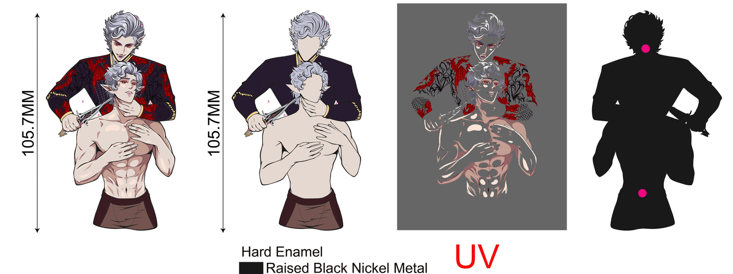 Crimson Mirage Enamel Pin - **PREORDER**