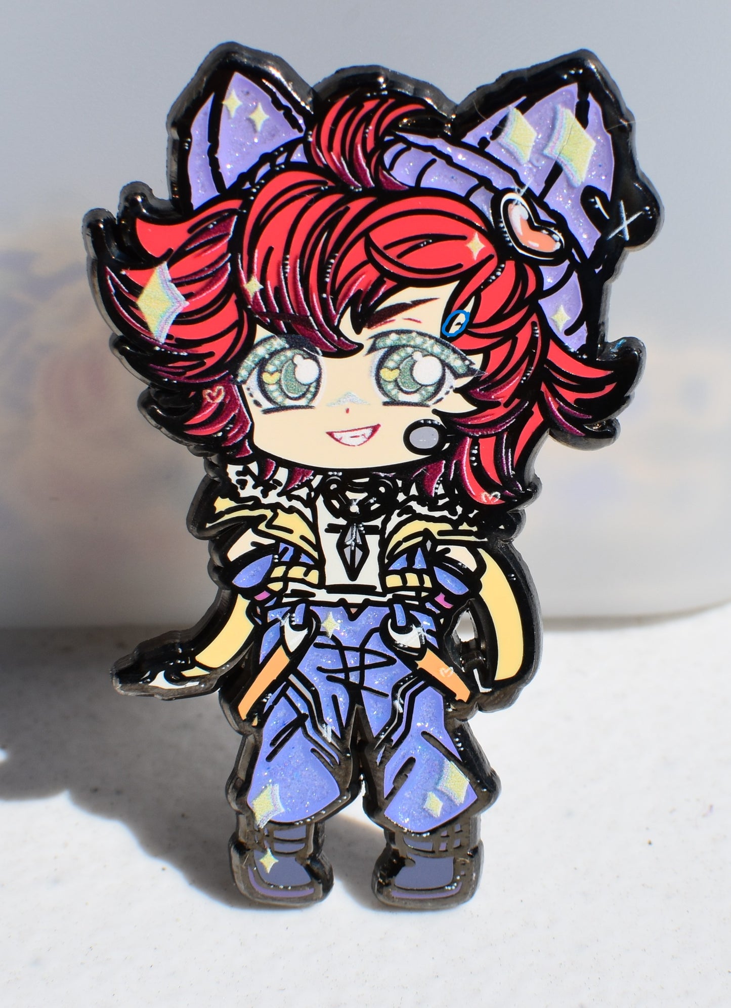 Heart Band Boi Enamel Pin