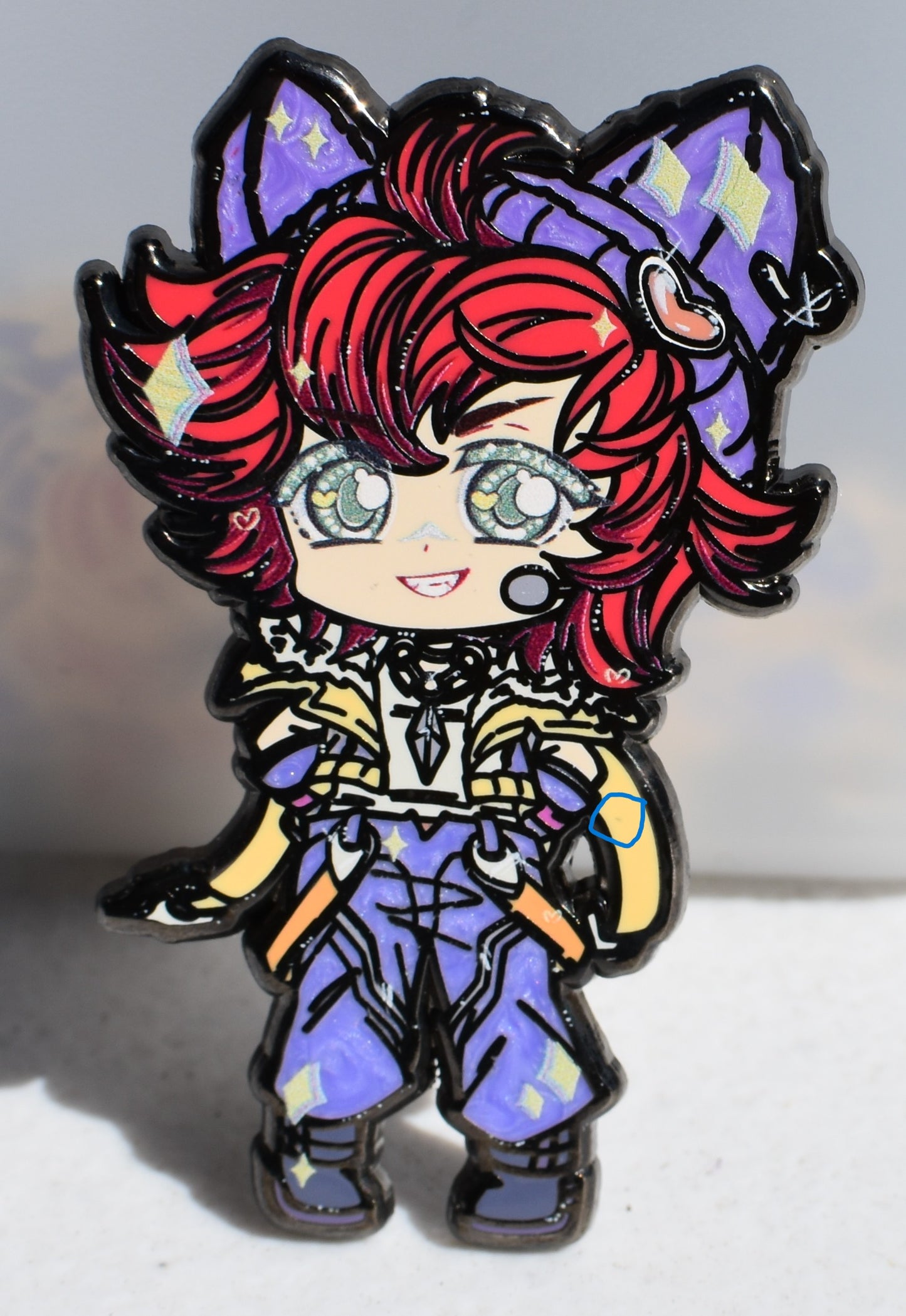 Heart Band Boi Enamel Pin