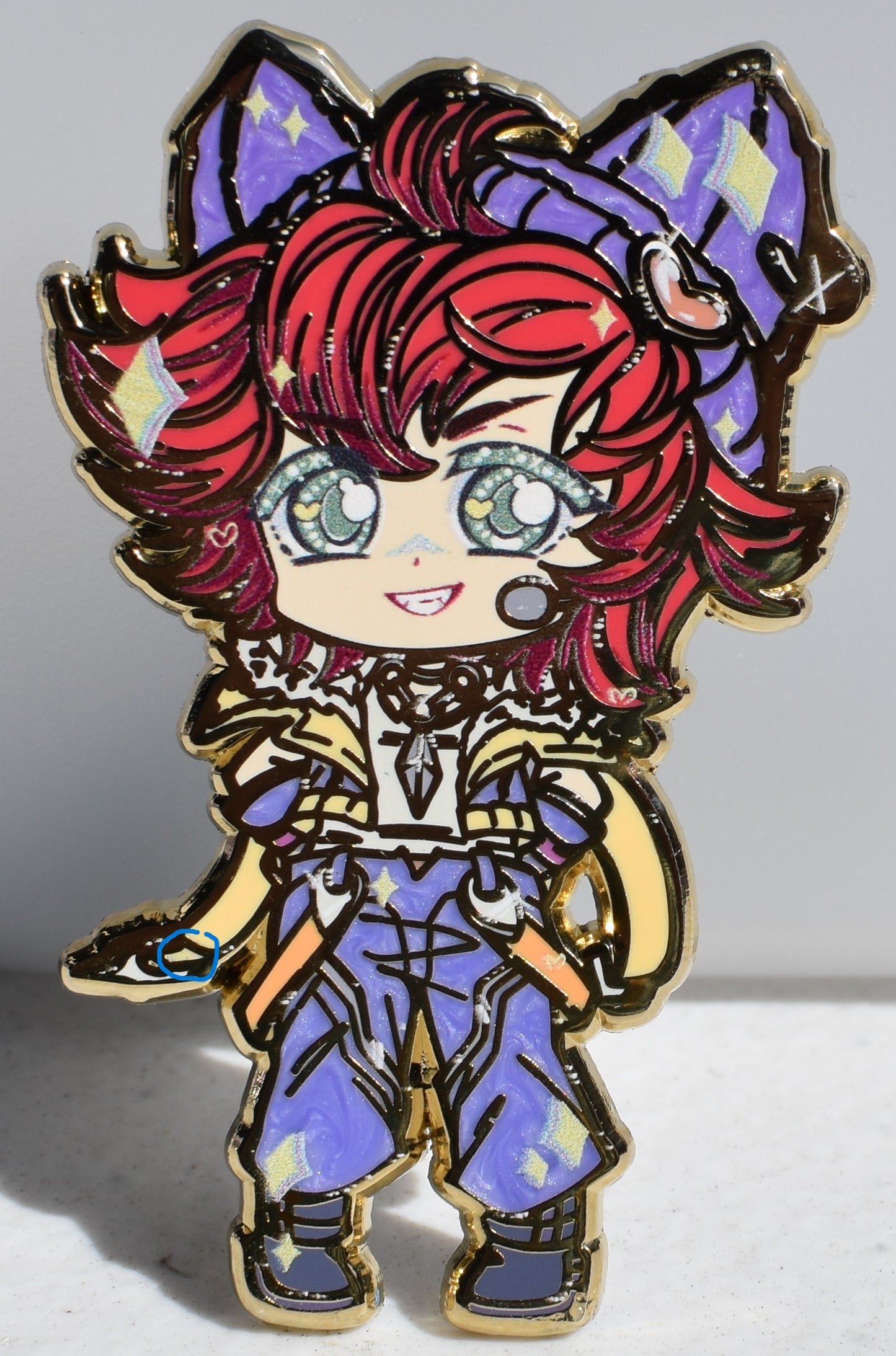 Heart Band Boi Enamel Pin
