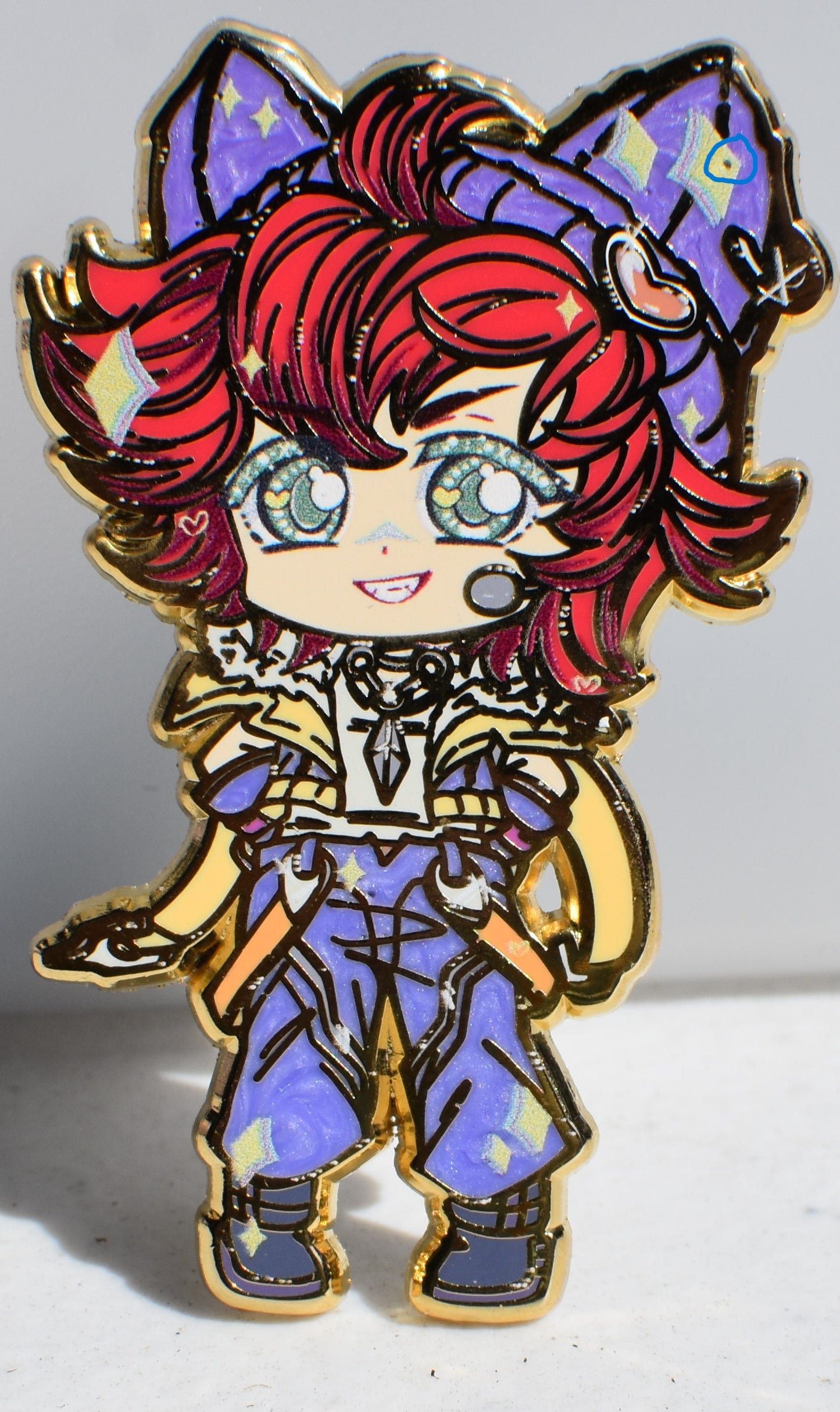 Heart Band Boi Enamel Pin