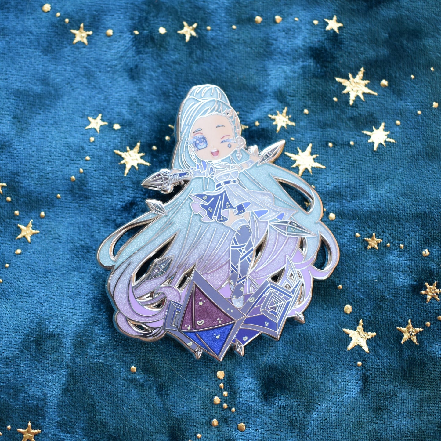 Chibi Singer Enamel Pin