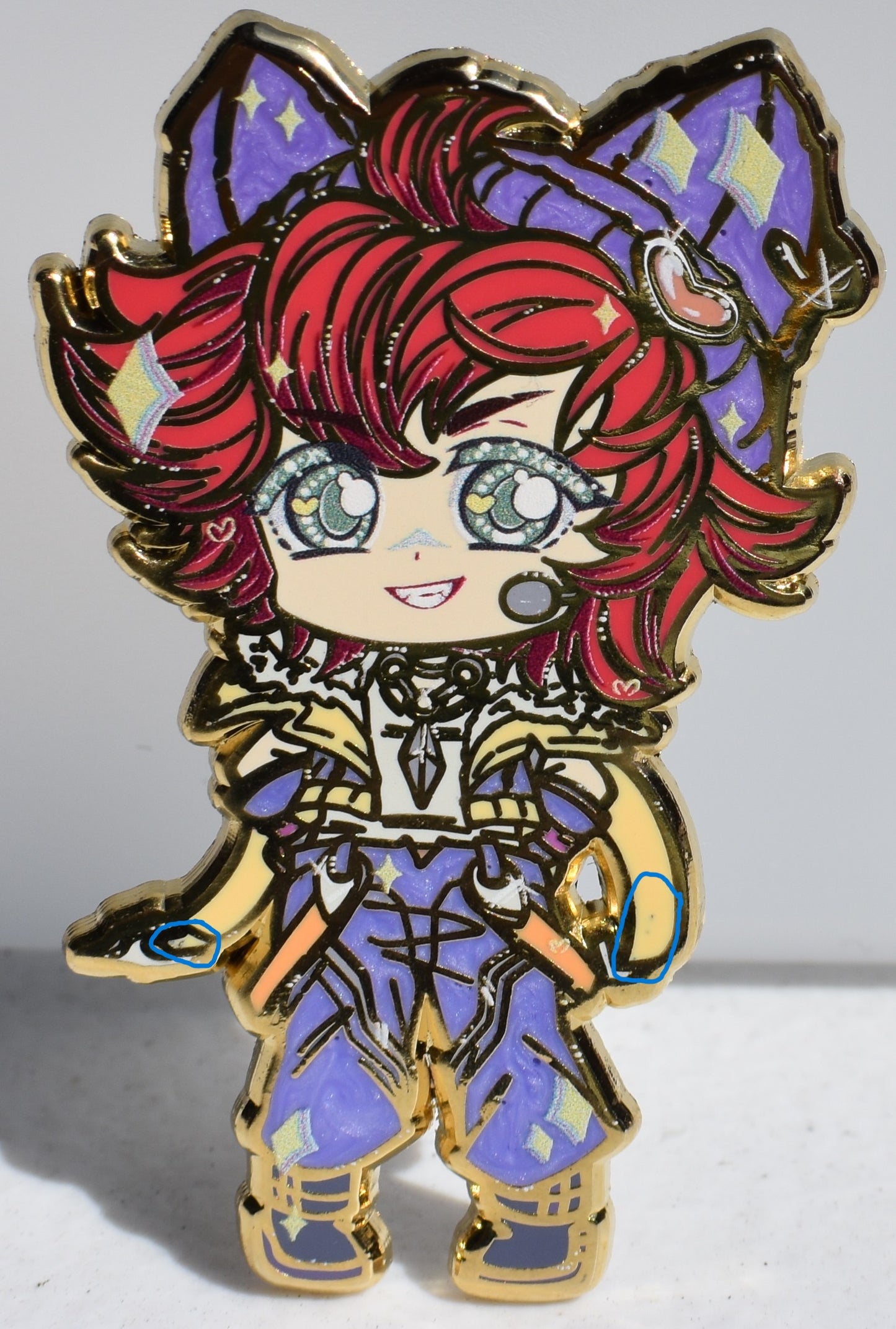 Heart Band Boi Enamel Pin