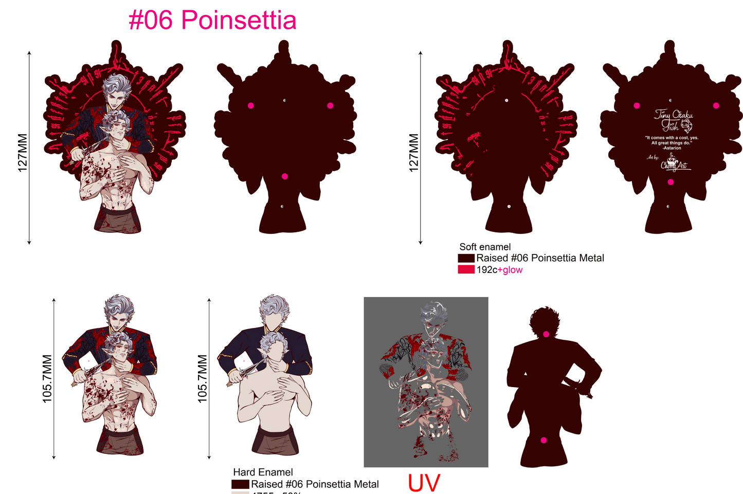 Crimson Mirage Enamel Pin - **PREORDER**