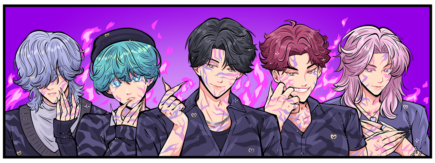 Demon Boy Band Enamel Pin - **PREORDER**