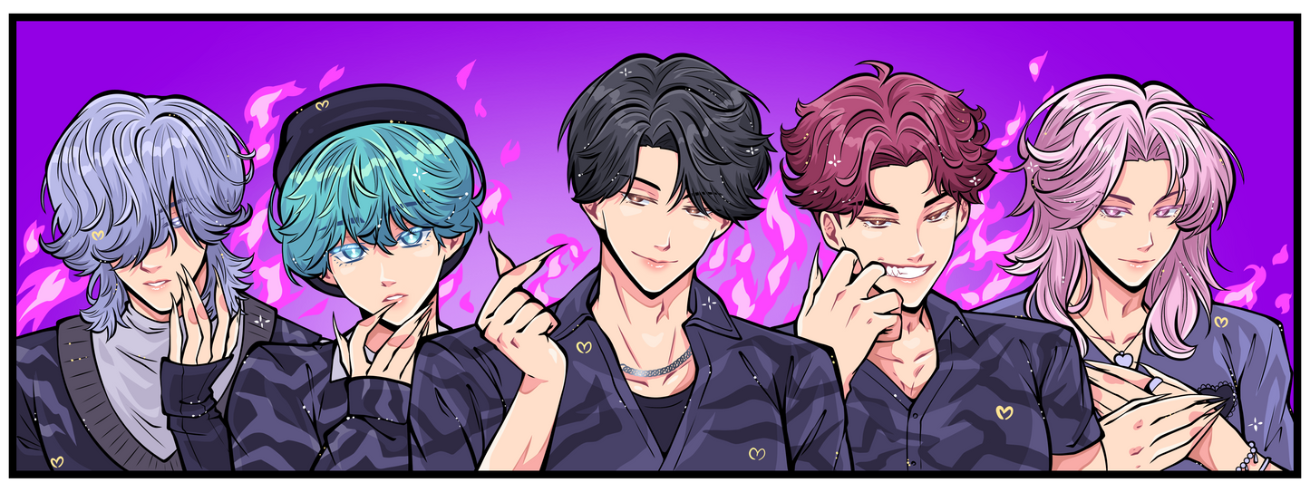 Demon Boy Band Enamel Pin - **PREORDER**
