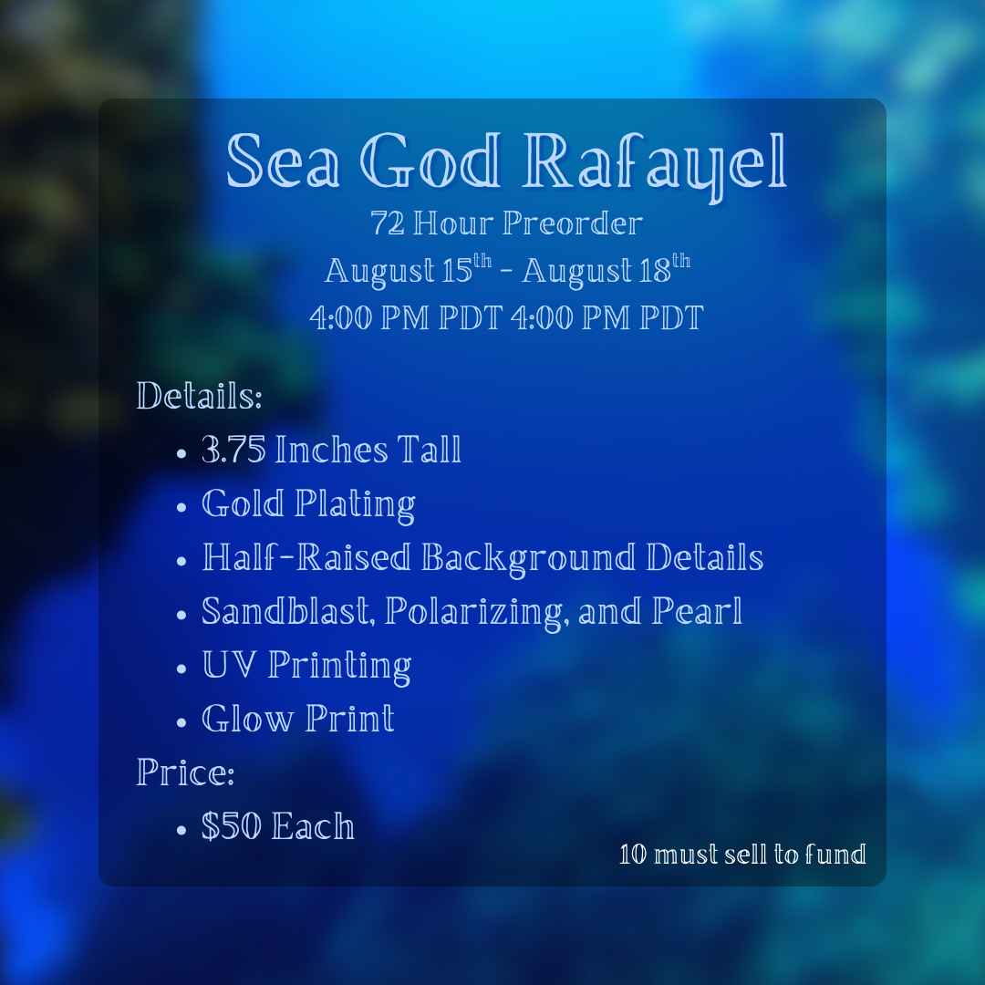 Sea God Rafayel Enamel Pin - **PREORDER**