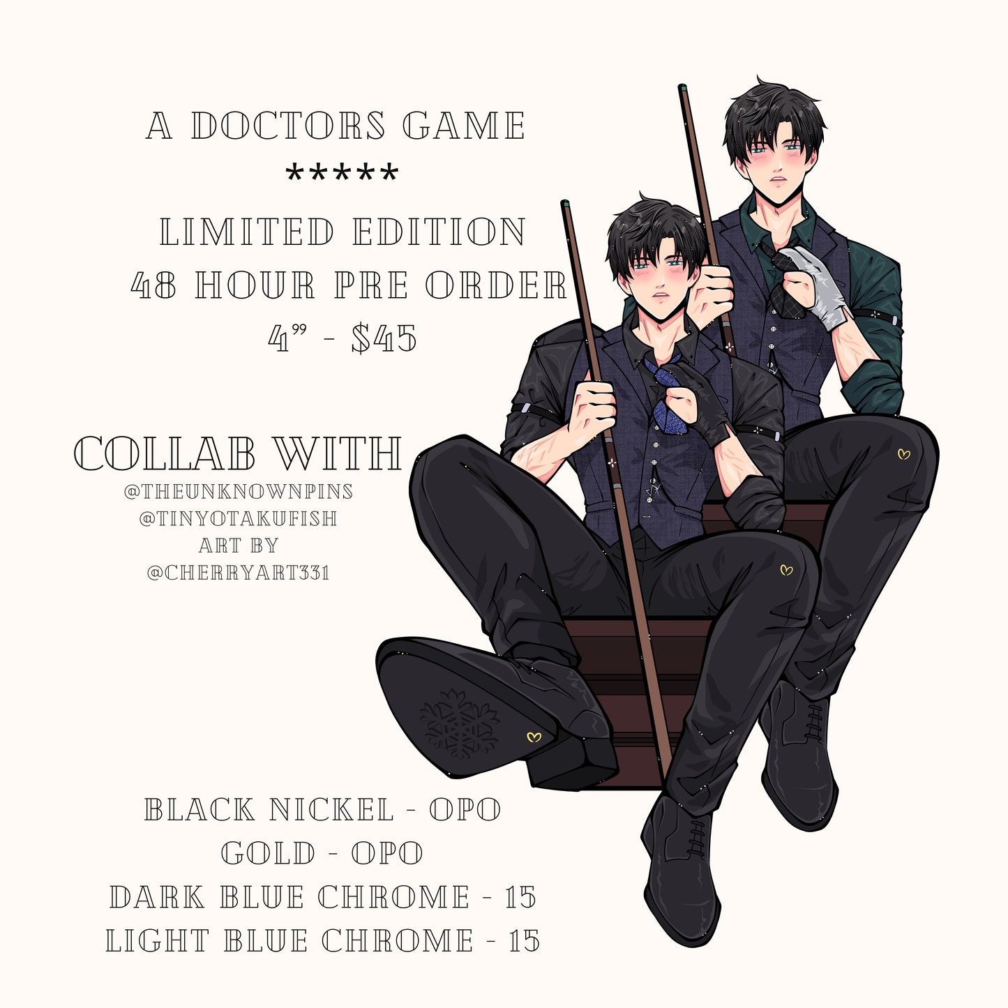 A Doctor's Game Collab - **PREORDER**
