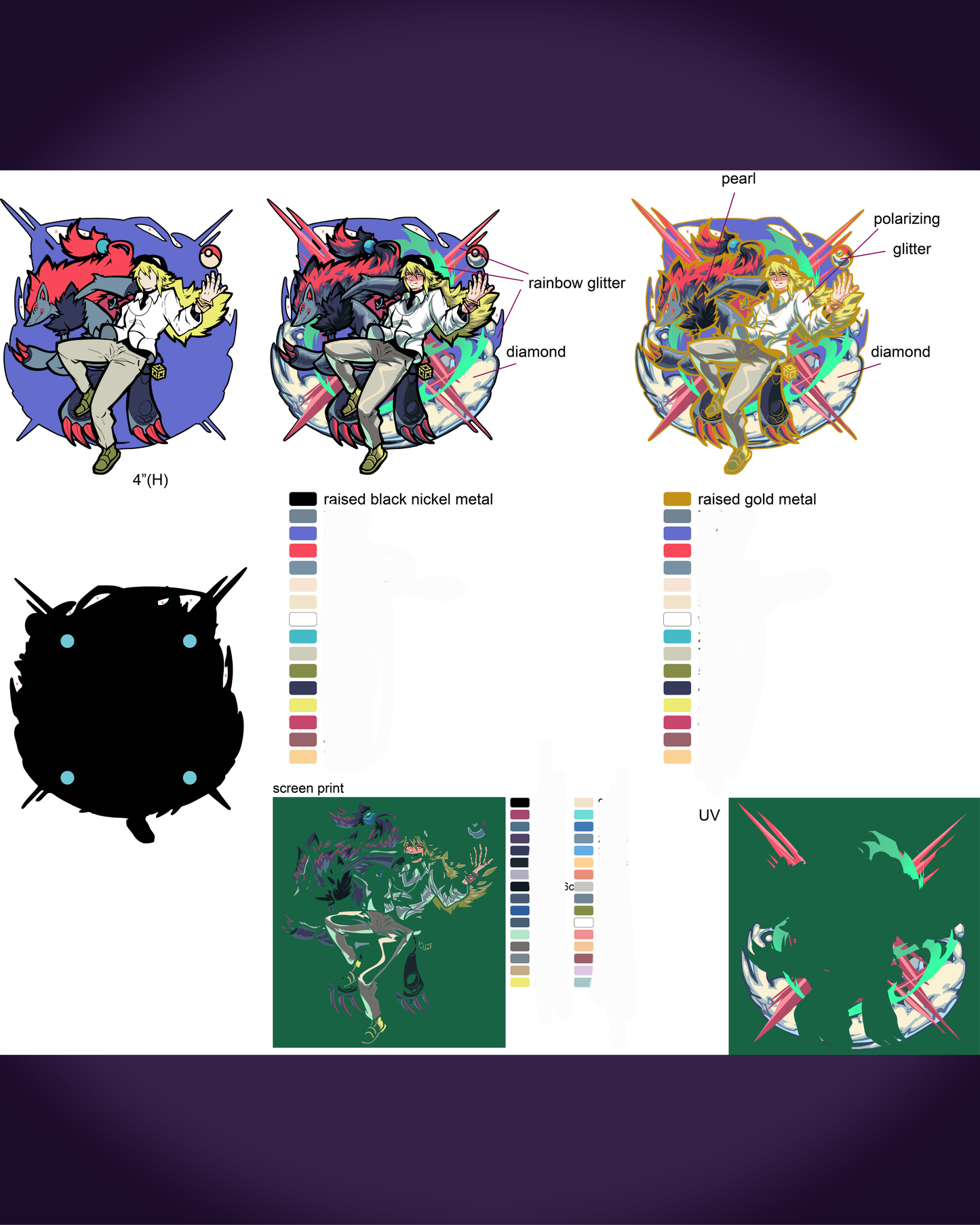 King of Team Plasma Enamel Pin - **PREORDER**