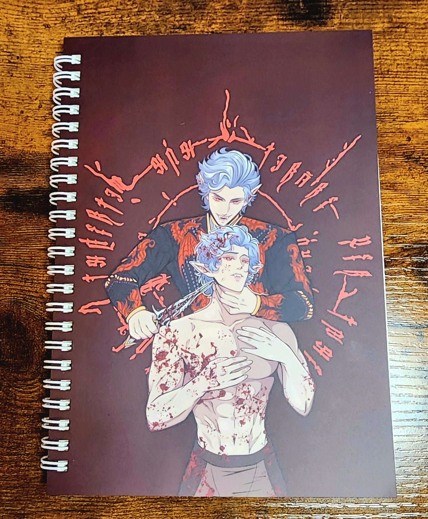 Crimson Mirage A5 Spiral Notebook