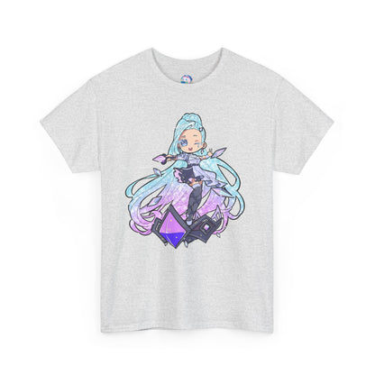 Chibi Starry-Eyed Singer Unisex Heavy Cotton Tee