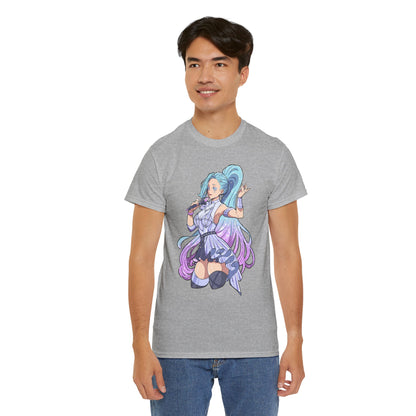 Starry-Eyed Girl Band Skin Unisex Heavy Cotton Tee