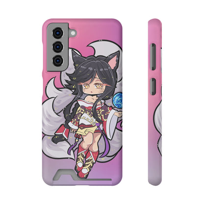 FoxGirl Phone Case With Card Holder