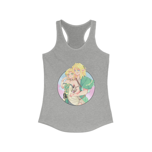 The Princess and Her Knight Women's Racerback Tank