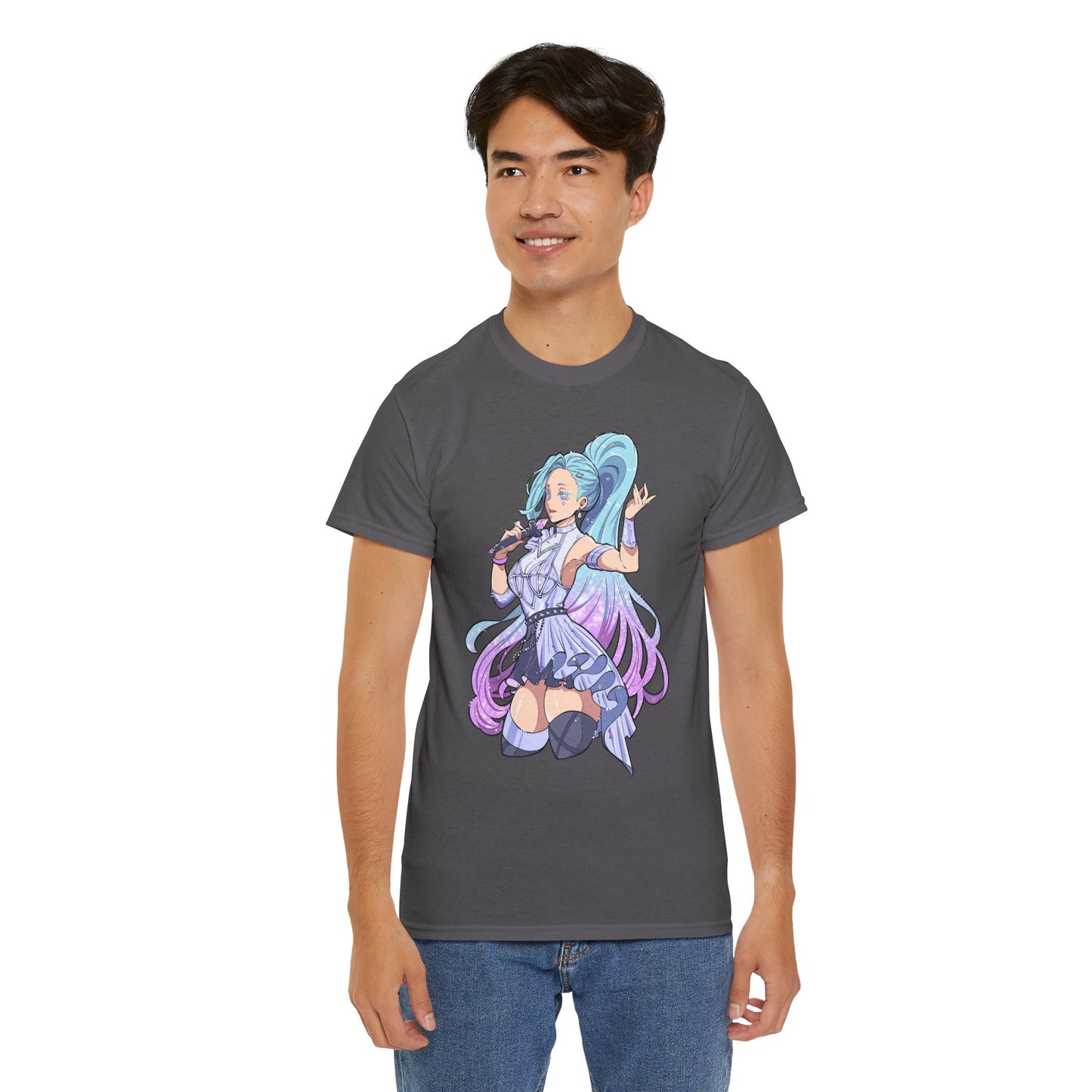 Starry-Eyed Girl Band Skin Unisex Heavy Cotton Tee