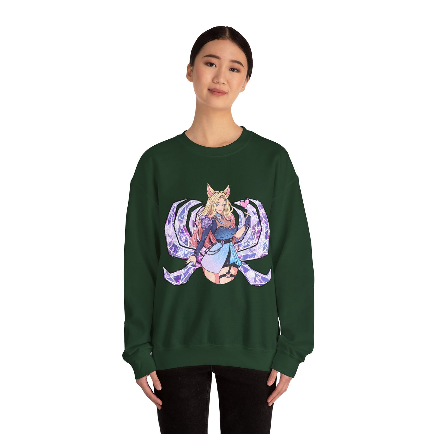 All Out FoxGirl Unisex Heavy Blend™ Crewneck Sweatshirt