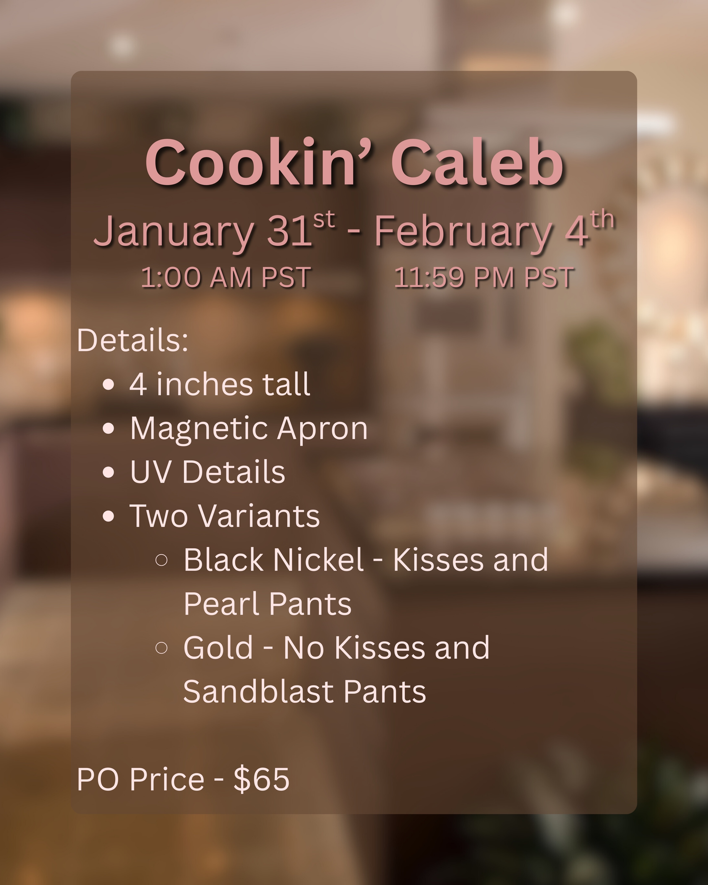 Cookin' Caleb Enamel Pin - **PREORDER**