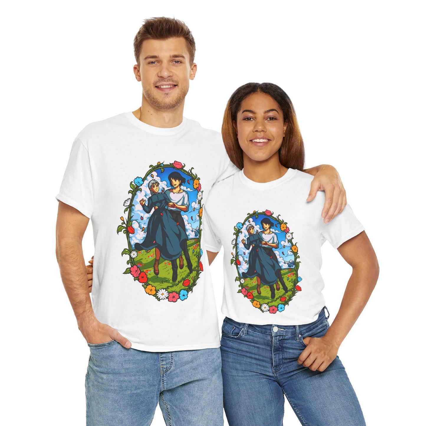 The Howl and Sophie Unisex Heavy Cotton Tee