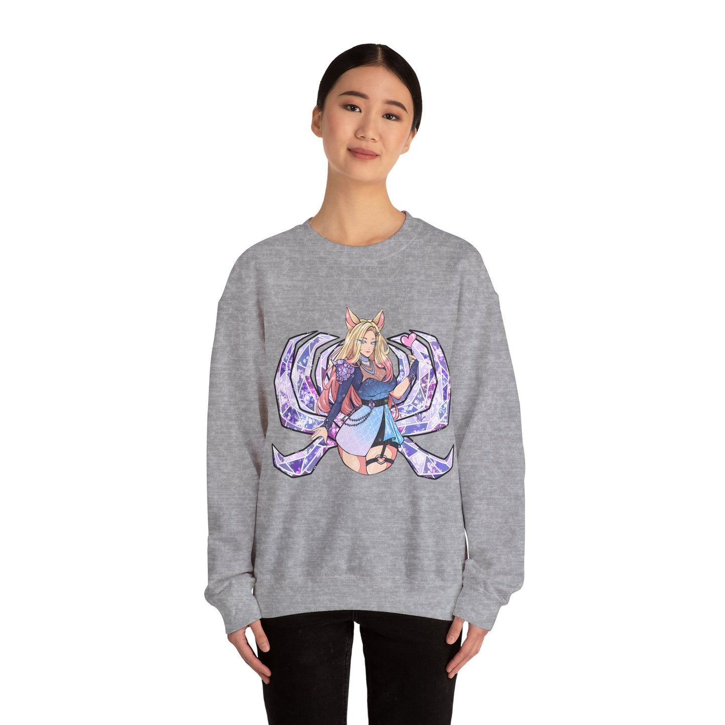 All Out FoxGirl Unisex Heavy Blend™ Crewneck Sweatshirt