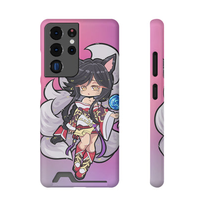 FoxGirl Phone Case With Card Holder