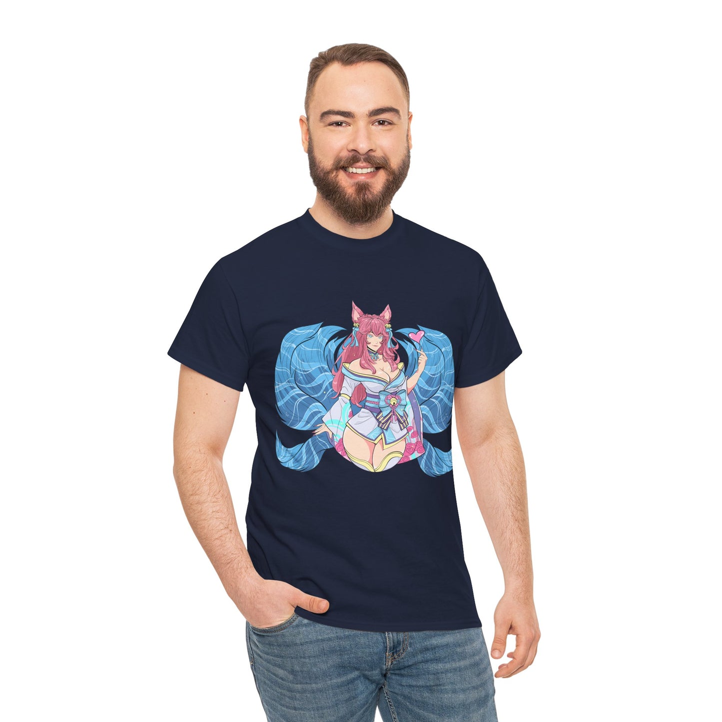 FoxGirl SpiritBloom Unisex Heavy Cotton Tee