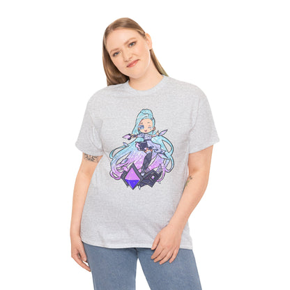 Chibi Starry-Eyed Singer Unisex Heavy Cotton Tee