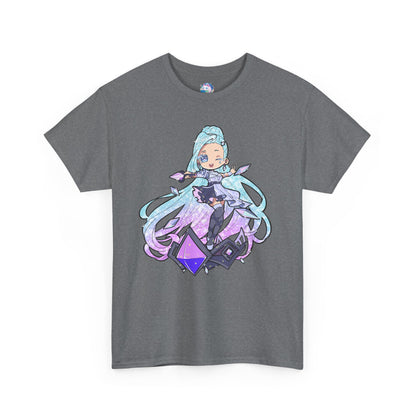 Chibi Starry-Eyed Singer Unisex Heavy Cotton Tee