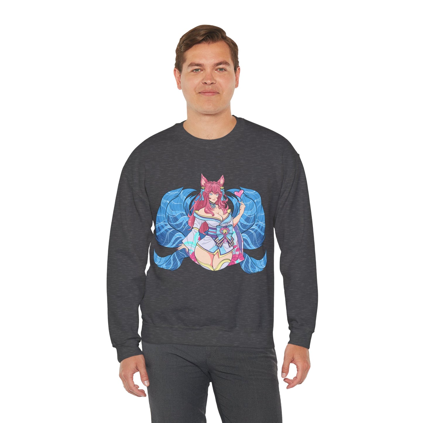 SpiritBloom FoxGirl Unisex Heavy Blend™ Crewneck Sweatshirt