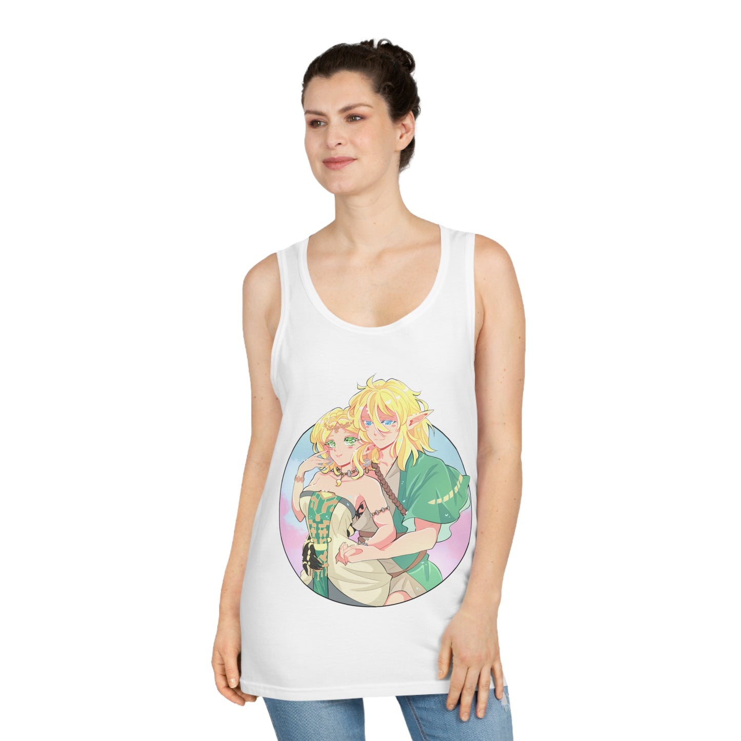 The Princess and Her Knight Unisex Softstyle™ Tank Top