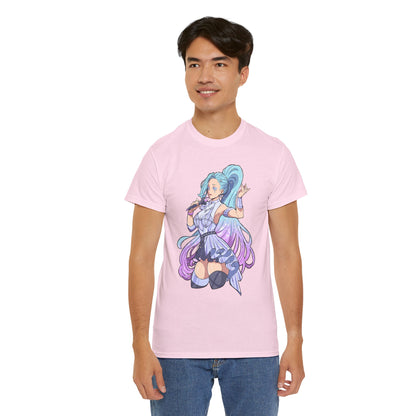 Starry-Eyed Girl Band Skin Unisex Heavy Cotton Tee