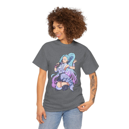 Starry-Eyed Girl Band Skin Unisex Heavy Cotton Tee