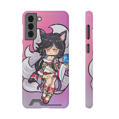 FoxGirl Phone Case With Card Holder