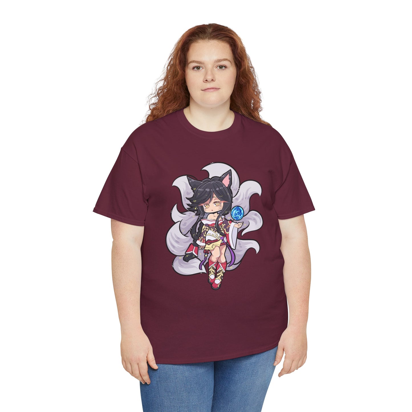 Chibi FoxGirl Unisex Heavy Cotton Tee