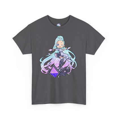 Chibi Starry-Eyed Singer Unisex Heavy Cotton Tee