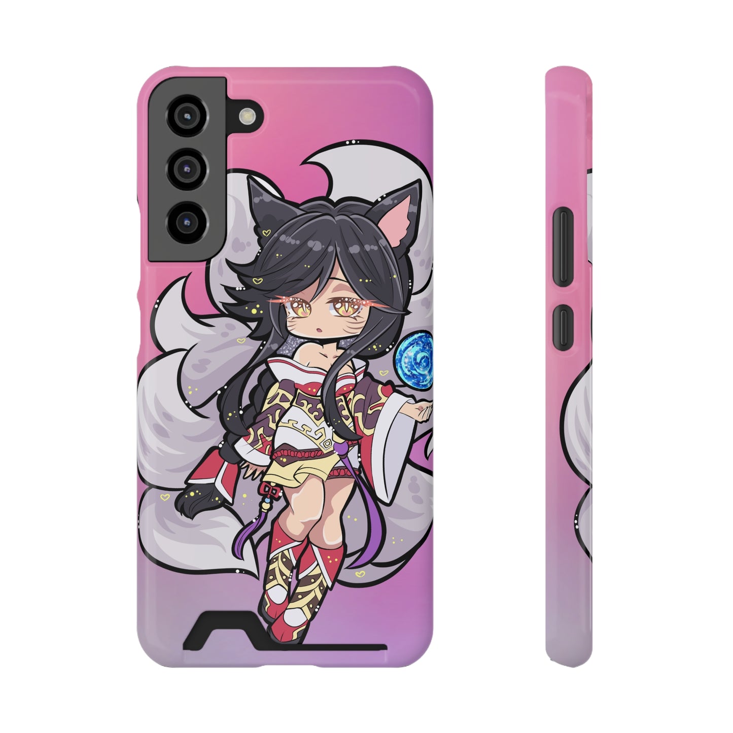 FoxGirl Phone Case With Card Holder