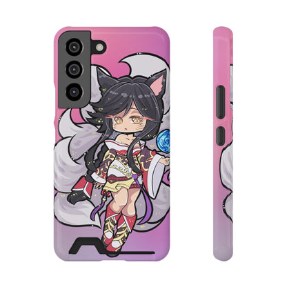 FoxGirl Phone Case With Card Holder