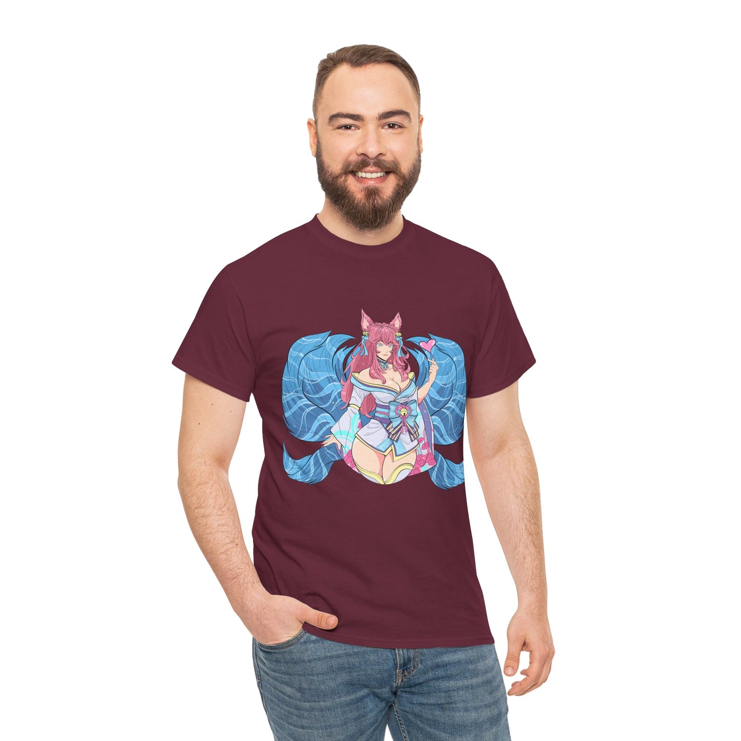 FoxGirl SpiritBloom Unisex Heavy Cotton Tee