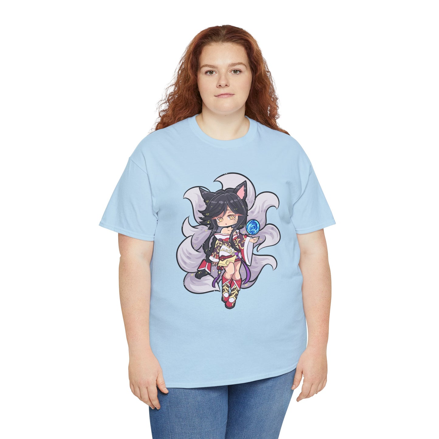 Chibi FoxGirl Unisex Heavy Cotton Tee