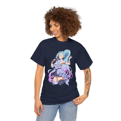 Starry-Eyed Girl Band Skin Unisex Heavy Cotton Tee