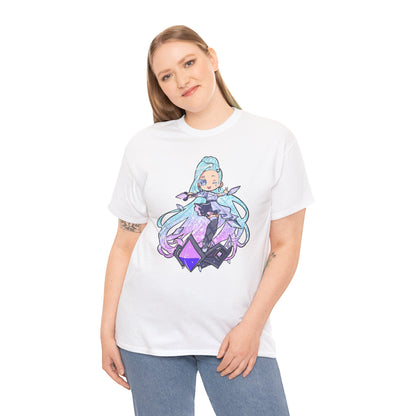 Chibi Starry-Eyed Singer Unisex Heavy Cotton Tee