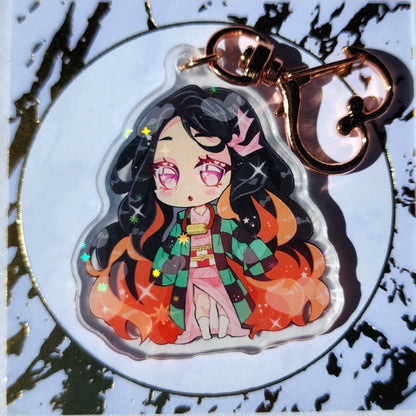 Demon Girl Acrylic Charm