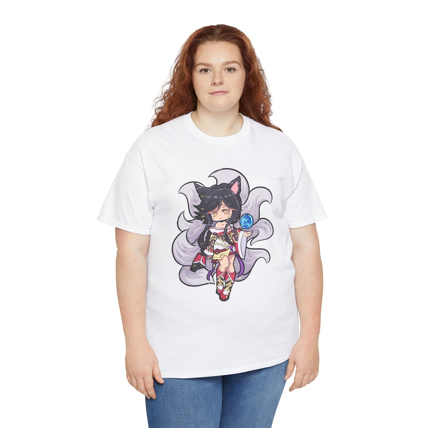 Chibi FoxGirl Unisex Heavy Cotton Tee