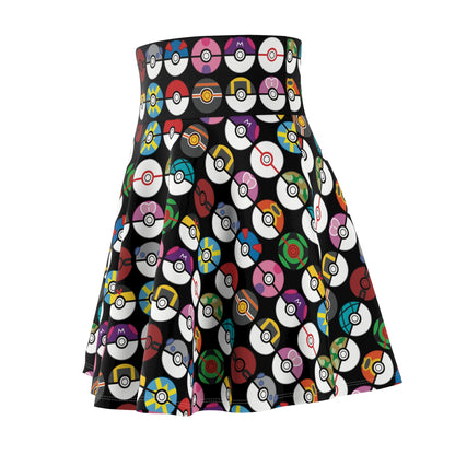 Creature Spheres Women's Skater Skirt (AOP).