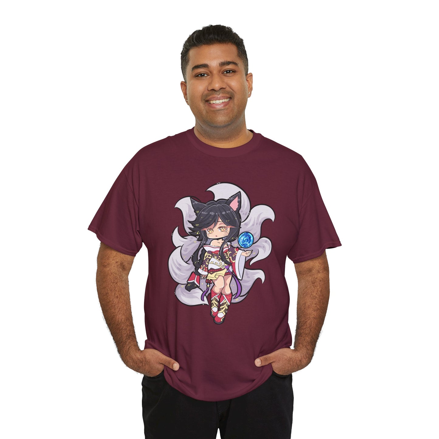 Chibi FoxGirl Unisex Heavy Cotton Tee