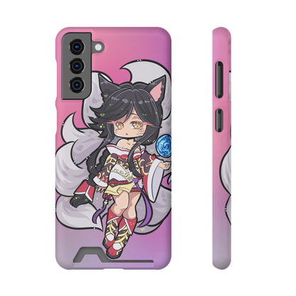 FoxGirl Phone Case With Card Holder