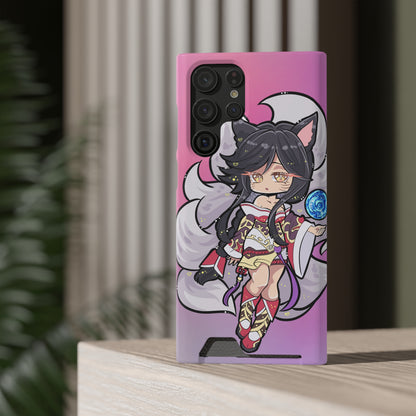 FoxGirl Phone Case With Card Holder