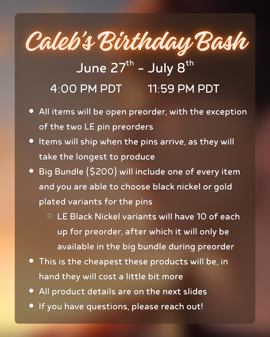 Caleb Birthday Bash Bundle - **PREORDER**