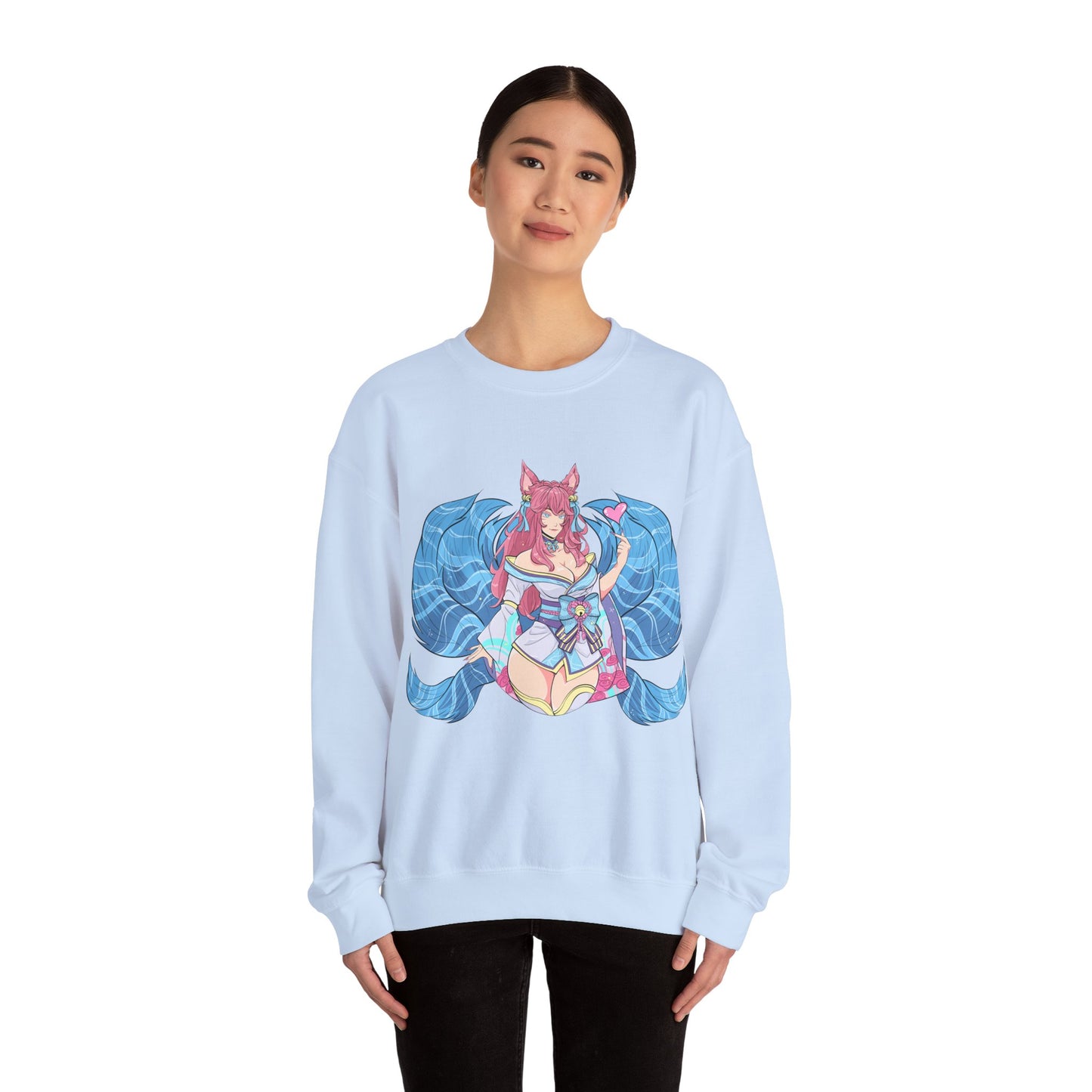 SpiritBloom FoxGirl Unisex Heavy Blend™ Crewneck Sweatshirt