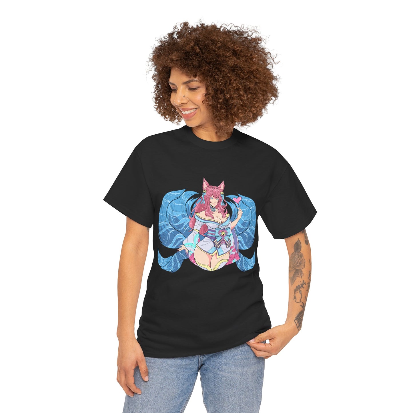 FoxGirl SpiritBloom Unisex Heavy Cotton Tee