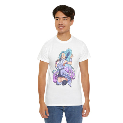 Starry-Eyed Girl Band Skin Unisex Heavy Cotton Tee